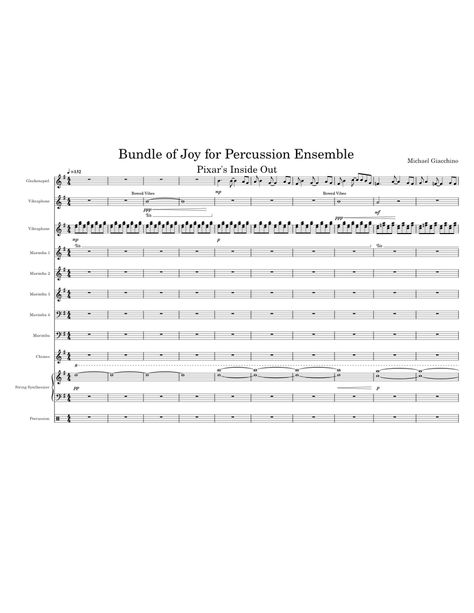 Download and print in PDF or MIDI free sheet music of Inside Out - Main Theme - Michael Giacchino for Inside Out - Main Theme by Michael Giacchino arranged by tlmcinnis for Vibraphone, Glockenspiel, Drum group, Marimba & more instruments (Percussion Ensemble) Marimba Music, Learn Drums, Drum Notes, Trumpet Sheet Music, Drums Sheet, Saxophone Sheet Music, Drum Sheet Music, Flute Sheet Music, Note Sheet