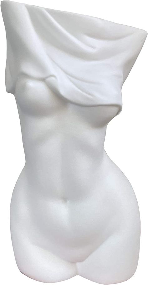 Modern Bohemian Home, Floral Vases, Vases Ceramic, Feminine Body, Female Body Art, Female Torso, White Ceramic Vases, Decorative Vases, Body References