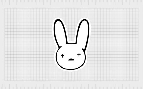 Bunny Symbol, Bad Bunny Logo, Musical Logo, Bunny Names, Bunny Logo, Unique Symbols, Musical Group, Graffiti Styles, Spray Can