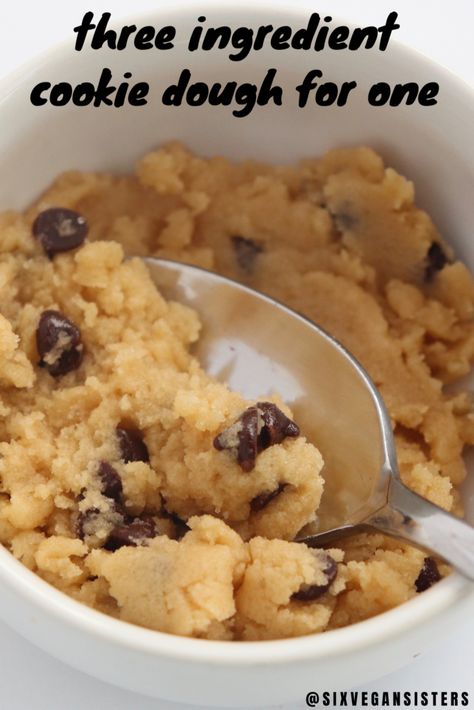 Cookie Dough Recipe For One, Single Serving Cookie, Edible Cookie Dough Recipe For One, Single Serving Cookie Dough, Easy Edible Cookie Dough, Edible Cookie Dough Healthy, Simple Cookie Dough Recipe, Cookie Dough Yogurt, Dessert For One