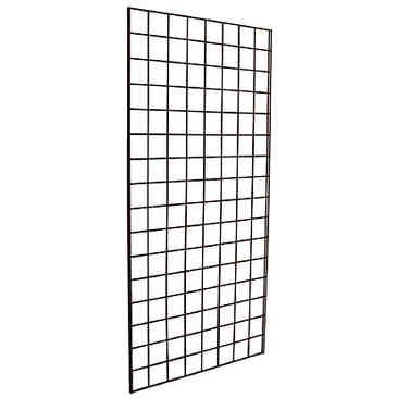 Gridwall Panel 2' x 6' Black Wire Grid Wall, Grid Wall, Grid Panel, Belt Display, Metal Grid, Jewelry Display Case, Display Panel, Wall Mount Bracket, Store Fixtures