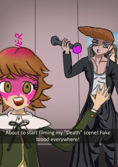 Danganronpa Snapchat, Danganronpa Actor Au, Actor Au, Danganronpa Trigger Happy Havoc, Danganronpa Funny, Danganronpa 1, Danganronpa Memes, Trigger Happy Havoc, Nagito Komaeda