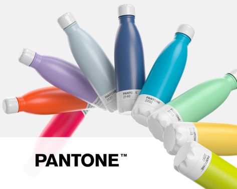 (14) PANTONE Thermal Bottles – Packaging Of The World Bottles Packaging, Clever Advertising, Product Commercial, Drinks Packaging Design, Thermal Bottle, Shoe Design Sketches, Conceptual Design, Bottle Packaging, Bottle Mockup