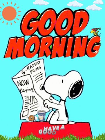 Snoopy Morning, Good Day Gif, Peanut Characters, Charlie Brown Quotes, Charlie Brown Characters, Good Morning Snoopy, Good Morning Wishes Gif, Beautiful Morning Quotes, Peanuts Comic Strip