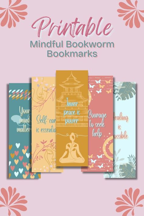 Mindful Bookworm Bookmarks Affirmation Bookmarks Wellness Bookmarks Positive Bookmarks Bookworm Gift #reading #books #sublimation #bundle #illustration #diy #crafts #printable #creativity #designinspiration #literature #booklover #vibrant #artwork #quotes #colorful #imagination #education #hobbies Mindful Reading, Uplifting Gift Ideas, Affirmation Bookmarks, Bookmark Sublimation, Bookworm Bookmark, Bookmark Print, Inspirational Bookmarks, Quotes Colorful, Wellness Affirmations