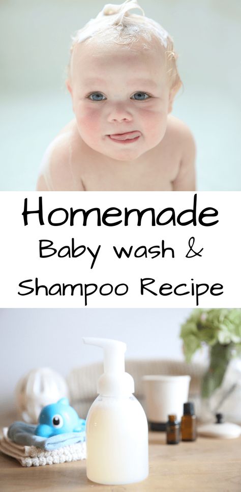 How to Make All Natural Baby Wash - Our Oily House Shampoo Recipe, Diy Kosmetik, Baby Soap, Soap Making Supplies, Homemade Soap Recipes, Castile Soap, Baby Shampoo, Homemade Baby, Baby Diy