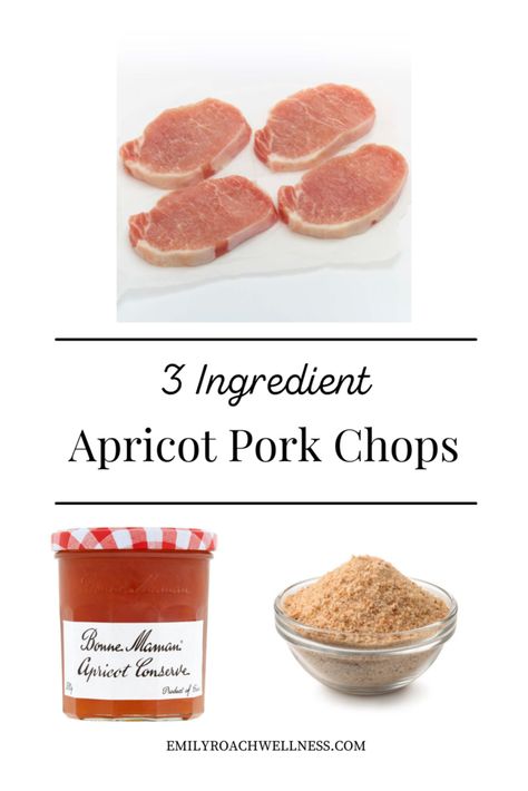 Simple apricot pork chops recipe the whole family will love. A little sweet with a crunchy topping. Pork Chop Recipes Apricot Jam, Pork Chops With Apricot Preserves, Peach Glazed Pork Chops, Apricot Glazed Pork Chops, Crunchy Honey Garlic Pork Chops, Apricot Pork, Homemade Chicken Nuggets, Recipe Using Chicken, Clean Eating Desserts