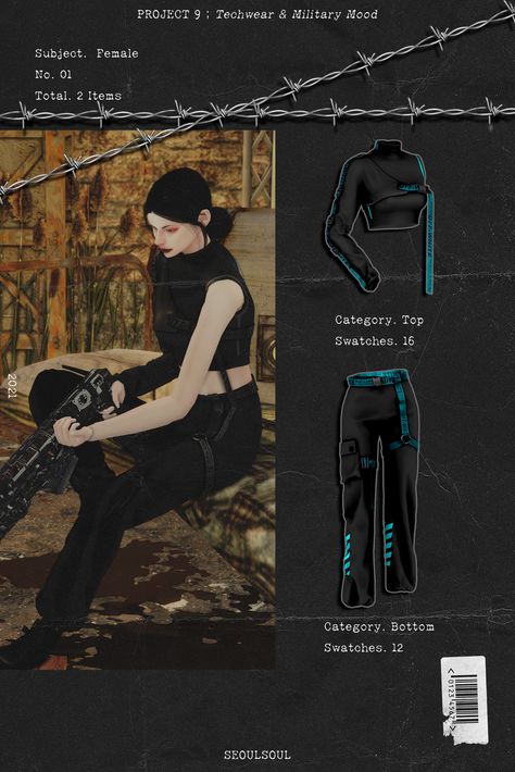 Techwear Female, Female Techwear, Sci Fi Outfits, Sci Fi Clothing, The Sims 4 Skin, Sims Packs, Cyberpunk Clothes, Sims 4 Mm Cc, Sims 4 Dresses