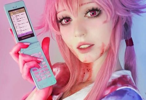 Yuno Gasai Makeup, Yuno Cosplay, Yuno Mirai Nikki, Yuno Gasai Cosplay, 3d Forms, Gasai Yuno, Anime Cosplay Ideas, Future Diary, Yuno Gasai