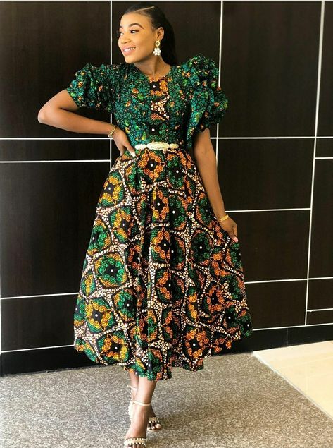 African Mixed Print Dress, Ladies Poses, Ankara Dress Designs, Ankara Long Gown Styles, Goddess Gown, Long African Dresses, Best African Dresses, Short African Dresses, African Print Dress Designs