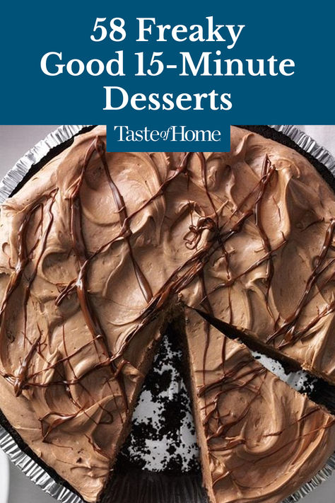 You worked hard on dinner—you deserve a break for dessert. These simple 15-minute desserts allow for just that. Make 'em ahead so they have enough time to set or be refrigerated overnight. Simple Weeknight Dessert, Easy Dessert To Share, Easy Wow Desserts, Desserts That Are Easy To Make, Saturday Baking Ideas, Really Good Easy Desserts, Delicious Easy Dessert Recipes, Easy Desserts With No Milk, 20 Minute Dessert Recipes