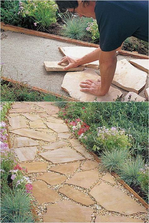 Wood Pavers, Backyard Walkways, Mulch Garden, Garden Path Ideas, Backyard Walkway, Path Ideas, Garden Stepping Stones, Garden Walkway, Have Inspiration