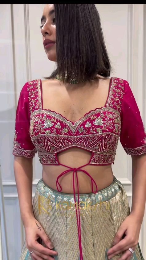 Long Blouse Designs, Blouse Designs Pattern, Model Blouse Designs, Saree Wearing Styles, Fashionable Saree, Latest Blouse Designs Pattern, Traditional Blouse Designs, Lehenga Designs Simple, Model Blouse