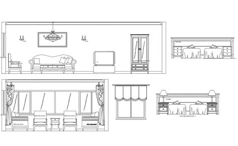 Dwg file of drawing room Home Plan Drawing, Illustration Step By Step, Living Room Elevation, Room Sketch, Bedroom Layout Design, Small Drawing Room Interior Design, Small Drawing Room Interior, Electrical Cad, Small Drawing Room