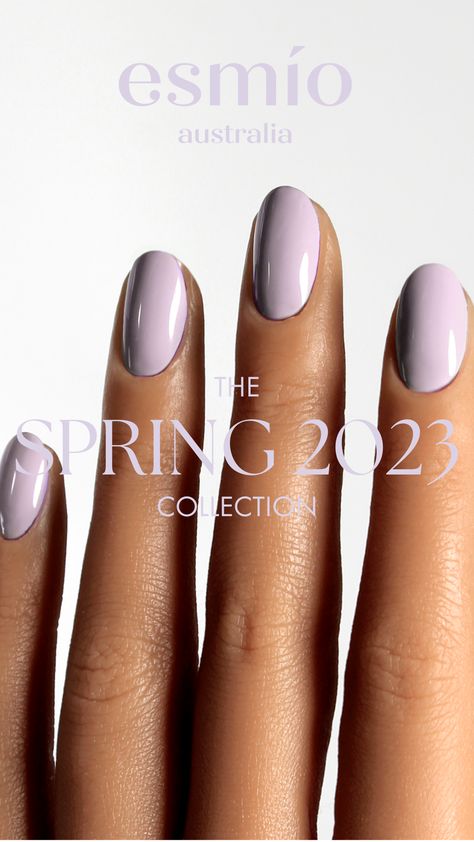 Dusky Purple Nails, Lavender Hailey Bieber Nails, Sheer Lilac Nails, Opi Lilac Nail Polish, Opi Lavendare To Find Courage, Lip Colours, Lucy Liu, Spring 23, Gel Extensions