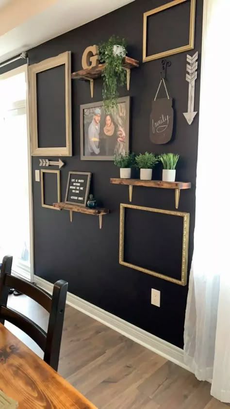 Chalkboard Sign Ideas, Chalkboard Paint Kitchen, Family Command Center Wall, Chalkboard Wall Kitchen, Kitchen Blackboard, Chalkboard Walls, Chalkboard Wall Decor, Home Command Center, Rental Home Decor