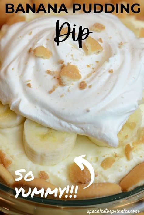 Banana Cream Dip, Banana Cream Pie Dip, Pudding Dip Recipes, Banana Pudding Dip Easy, Banana Pudding Cream Cheese, Pudding Dip, Banana Pudding Dip, Quick Meatloaf Recipes, Caramel Pecan Cheesecake