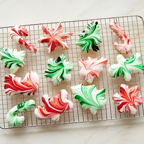 Marbled Cookies | Savory Marble Cookies Recipe, Marbled Cookies, Food For Events, Marble Cookies, Christmas Sugar Cookie Recipe, Cookie Recipes Holiday, Christmas Sugar Cookie, Xmas Cookie, Holiday Desserts Christmas