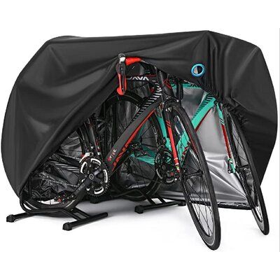 Durable & Waterproof: Outdoor bike cover waterproof is made of waterproof Nylon material,with PU and UV coating protect bicyles from dust, dirt, sun, rain, UV and pollutants. Keep your bike like new for a long time. | Elastic Bike Cover By Taffy_Trading Black 43.3 x 33.0 x 79.0 in, Fabric | AFFY4092 | Wayfair Canada Bicycle Covers, Bike Cover, Outdoor Biking, Bike Lock, Bike Stand, Cycling Bicycles, Beach Cruiser, Bike Storage, Outdoor Cycling