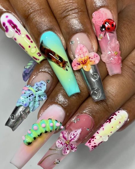 Gel Birthday Nails, Nail Sculpting, Powder Palette, La Nails, Sculpting Clay, Birthday Nails, Nail Artist, Beauty Nails, Dm Me