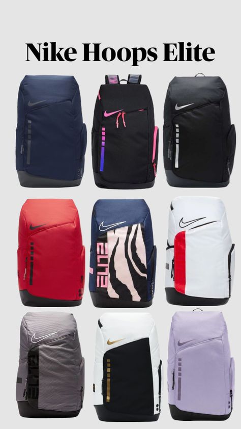 Nike Elite Bookbag, Nike Elite Bag, Cheer Basketball, Nike Elite Backpack, Track Bag, Pretty Backpacks, Casual Baddie, Elite Backpack, Mochila Nike