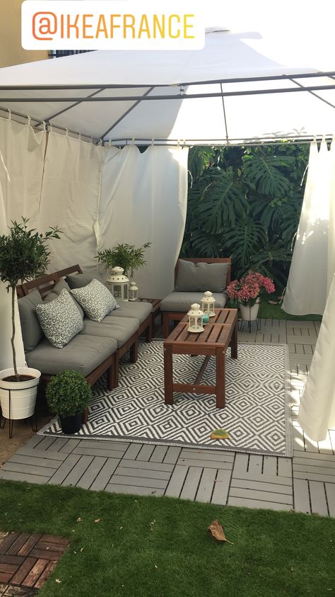 Amazing Ikea Hacks, Conservatory Garden, Cozy Backyard, Outdoor Living Rooms, Easy Backyard, Outside Patio, Outdoor Comfort, Pallets Garden, Backyard Inspo