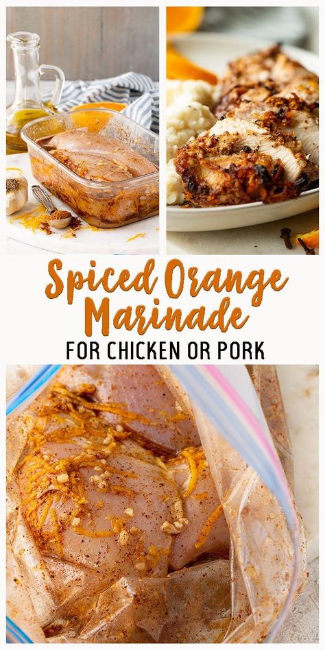 The only marinade you'll need to get through the rest of the summer bbq's! Orange Chicken Marinade, Homemade Marinades, Venison Dishes, Orange Marinade, Marinade Chicken, Marinade For Chicken, Popcorn Recipes Caramel, Meat Marinade, Savory Meals