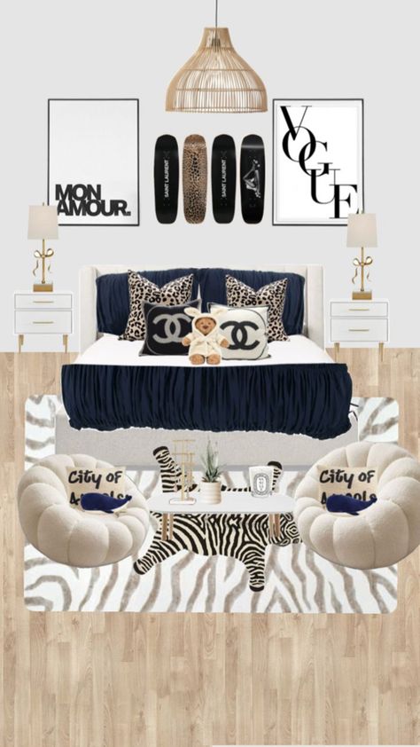 Navy Room Decor, Nyc Rooms, 2024 Bedroom, Dream Dorm Room, Beauty Vibes, Vibes Wallpaper, Room Redesign, Stockholm Style, Redecorate Bedroom