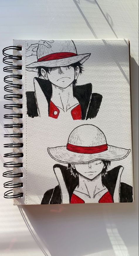 Luffy Sketch, Straw Hat Luffy, Sketch Book Ideas, Character Design Drawing, Anime Canvas Painting, Anime Drawing Books, Cool Pencil Drawings, Anime Canvas Art, Easy Drawings Sketches