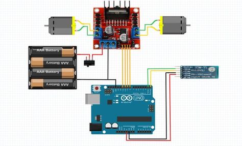 Arduino Bluetooth Controled RC Car Arduino Bluetooth, Radio Control Diy, Arduino Led, Simple Arduino Projects, Arduino Robot, Radio Controlled Boats, Radio Controlled Cars, Arduino Projects, Rc Auto