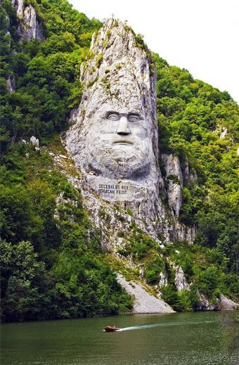 Statue of Decebal - Danube River, Romania Visit Romania, Ethnic Clothes, Romania Travel, Danube River, Tourist Trap, Innsbruck, Reykjavik, Macedonia, Oh The Places Youll Go