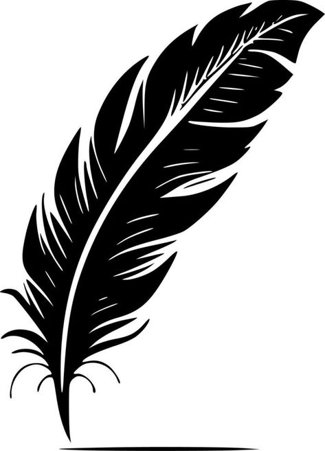 Feather - High Quality Vector Logo - Vector illustration ideal for T-shirt graphic Feather Logo, Feather Vector, Vector Banner, Vector Logo, Feathers, Vector Free, Vector Illustration, Cricut, Clip Art