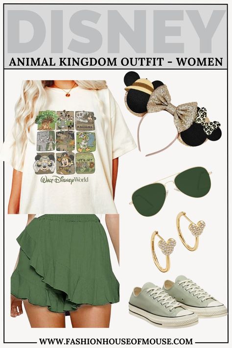 [SponsoredPost] Wondering What To Wear To Disney During Your Next Vacation? Here Are Six Cute And Comfortable Animal Kingdom Inspired Disney Outfits You'll Love! #disneyvacationoutfitswomen Disney World Aesthetic Outfits Family, Disney Group Outfits Friends, Up Outfit Disney, Disney Outfits Women Magic Kingdom, Disney World Family Outfits Ideas, Animal Kingdom Inspired Outfits, Disney Animal Kingdom Family Outfits, Disney World Outfits Magic Kingdom, Disney Outfits Adults