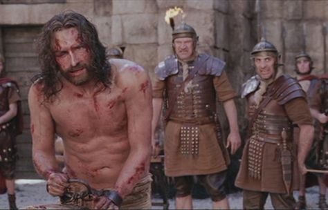 In the movie Christ Movie, Passion Of Christ Images, Christ Easter, The Passion Of The Christ, Jesus Christ Face, Passion Of The Christ, Jesus Movie, Jesus Crucified, Roman Armor