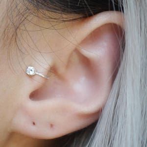 Piercing Oreille Tragus, Tragus Ear Cuff, Piercing Clip, Minimalist Ear Cuff, Faux Piercing, Smiley Piercing, Piercing Tragus, Tragus Earring, Wrap Earrings