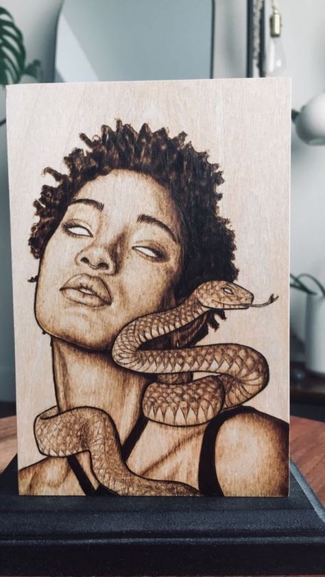 Pyrography Art, Vibes Art, Macabre Art, Wood Burning Art, A Level Art, Witchy Vibes, 2d Art, Pyrography, Portrait Art