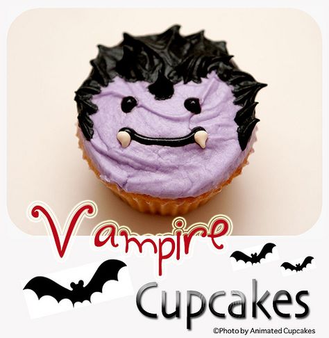 Vampire Cupcakes | Fang-tastic! In the midst of this frenzy … | Flickr Vampire Cupcakes, Vampire Valentine, Spooky Baking, Halloween Eats, Food Cupcakes, Fall Market, Holiday Cupcakes, Halloween Baking, Halloween Recipe