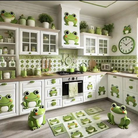 Frog House, Easy Halloween Party, Frog Pictures, Frog Decor, Funny Frogs, Kitchen Themes, Cute Frogs, Room Interior Design, Dream House Decor