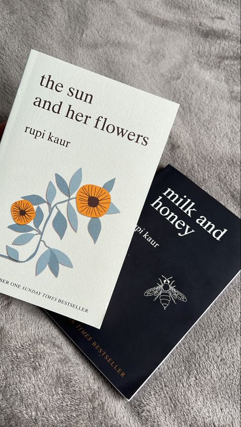 Healing Poetry Books, The Sun And Her Flowers Book, Poem Books Aesthetic, Milk And Honey Aesthetic, Poetry Books Aesthetic, Milk And Honey Rupi Kaur, Rupi Kaur Milk And Honey, Milk And Honey Book, Poetry Book Cover