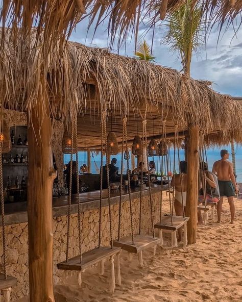 Cafe Beach Design, Beach Club Design Ideas, Beach Cafe Design, Beach Restaurant Aesthetic, Beach Bar Aesthetic, Beach Bar Design, Beach Restaurant Design, Arugam Bay, Bamboo House Design