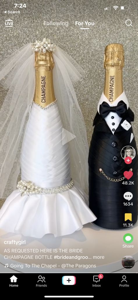 Wedding Champagne Bottles, Bride And Groom Champagne, Wedding Champagne, Champagne Wedding, Champagne Bottles, Champagne Bottle, Wedding Groom, Bride And Groom, Wine Bottle