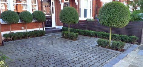 front garden block paving driveway dulwich london Driveway Gardens, Garden Design Ideas Uk, Front Driveway Ideas, Small Front Garden Ideas, Front Garden Ideas Driveway, Block Paving Driveway, Garden Ideas Driveway, Garden Blocks, Small Front Gardens