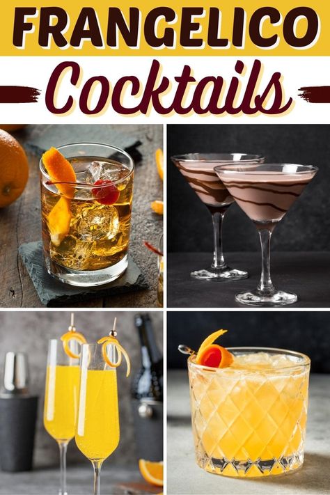 Drinks Made With Frangelico, Frangelico Drinks Recipes, Frangelico Martini, Drinks With Frangelico, Cocktails With Frangelico, Frangelico Cocktail, Frangelico Recipes, Frangelico Drinks, Chocolate Cake Shot