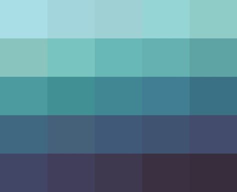 Deep sea palette Sea Palette, Cool Summer Palette, Green Color Scheme, Seafoam Green Color, Color Palette Challenge, Wheel Art, Color Study, Business Colors, Green Color Schemes