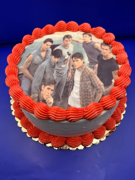 Chocolate cake with chocolate filling. Edible picture and buttercream icing The Outsiders Cake, Edible Picture Cake, Picture Cake, Buttercream Icing, Chocolate Filling, Chocolate Cake, Butter Cream, Color Pop, The Outsiders