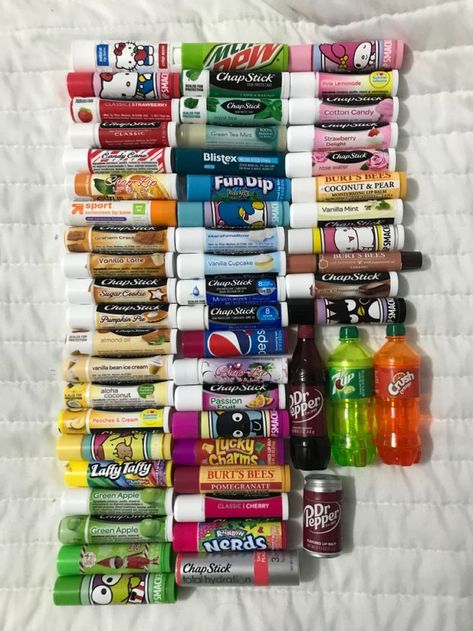 Lip Balm Collection Aesthetic, Chapstick Collection, Lips Essentials, Beauty Routine Checklist, Evil Eye Nails, Burts Bees Lip, Lip Balm Collection, Lip Gloss Balm, Nice Lips