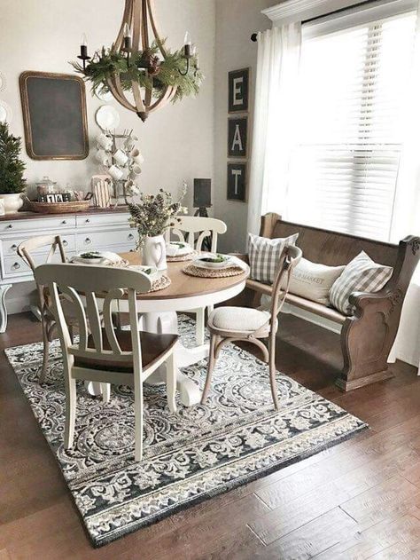 Country Farmhouse Dining Rooms Decor, Farmhouse Living Room Decor Ideas, Rustic Farmhouse Living Room, Farmhouse Style Living Room, Farmhouse Dining Room Table, Farmhouse Kitchen Tables, Kitchen Tables, Farmhouse Dining Table, Farmhouse Decor Living Room