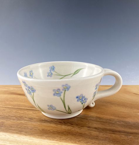 Teacup Pottery Painting, Clay Tea Cup, Redbubble Ideas, Ceramics Painting, Ceramic Tea Cups, Tea Cup Design, Porcelain Pitcher, Clay Cup, Ceramic Tea Cup