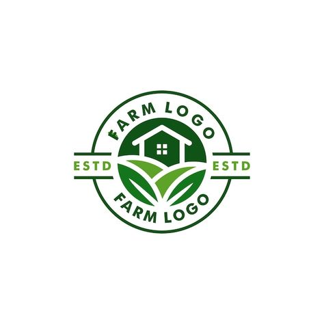 Farm logo template design icon logotype ... | Premium Vector #Freepik #vector #barn-logo #village-logo #field-logo #eco-logo Sunshine Nature, Farm Logo, Design Icon, Logo Templates, Premium Vector, Icon Design, Template Design, Logo Design, Villa