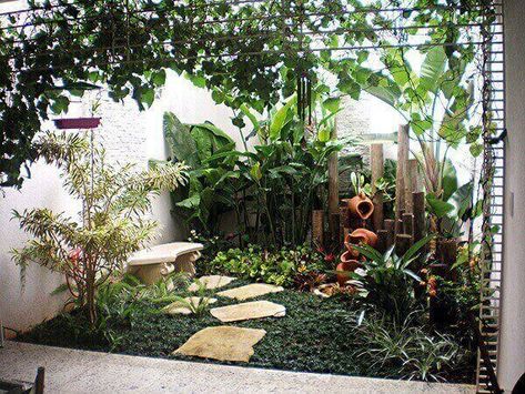 Redesign Ideas, Backyard Ideas For Small Yards, Arizona Landscape, Small Backyard Gardens, River Stones, Urban Oasis, Do It Yourself Projects, Garden Crafts, Backyard Design